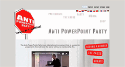 Desktop Screenshot of anti-powerpoint-party.com